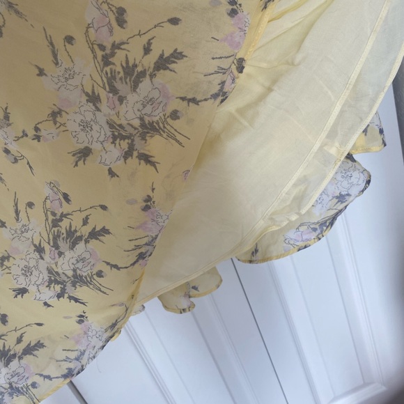 Rebecca Taylor Yellow Floral Midi Dress - Picture 8 of 8